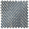 Delicate Chevron, Dark Blue - Motorised Roman Blind